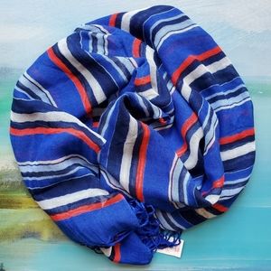 Talbots Scarf - Modal Rectangular Striped Scarf